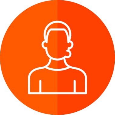 İnsan simgesinin vektör illüstrasyonu