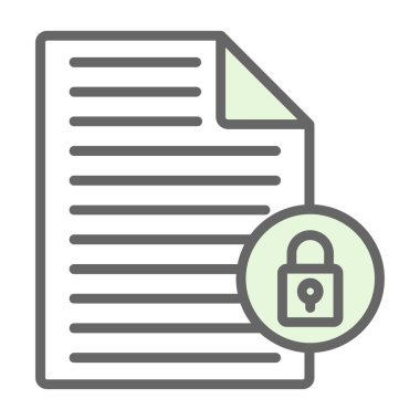 Kilit. Web simgesi basit illüstrasyon