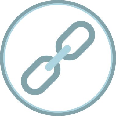 Zincir simgesi, vektör illüstrasyonu