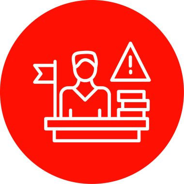 Bir insan simgesinin vektör illüstrasyonu