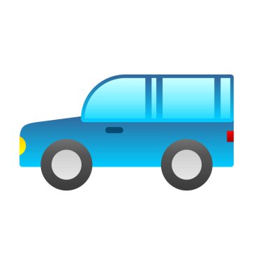 Bir arabanın vektör illüstrasyonu