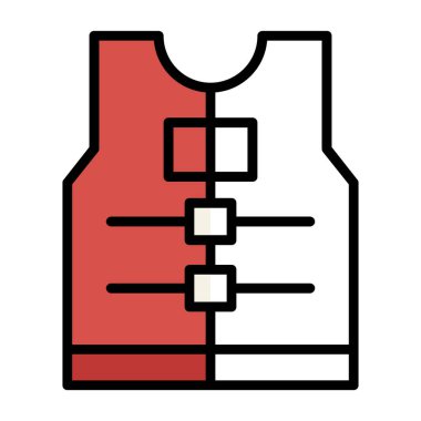 yelek simgesi, vektör biçimi