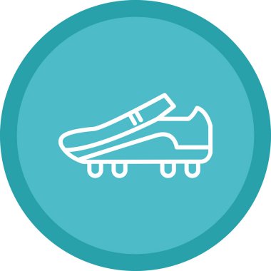 Futbol önyükleme kutsal kişilerin resmi, vektör çizim 