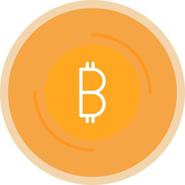 bitcoin. Web simgesi basit illüstrasyon 