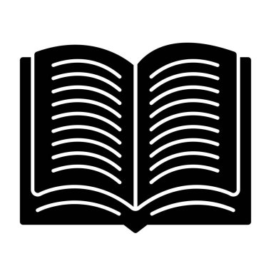 kitap simgesi, vektör illüstrasyonu basit tasarım