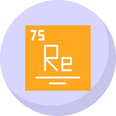 vektör basit simgesi Rhenium