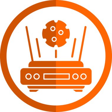 Radyo. Web simgesi basit illüstrasyon