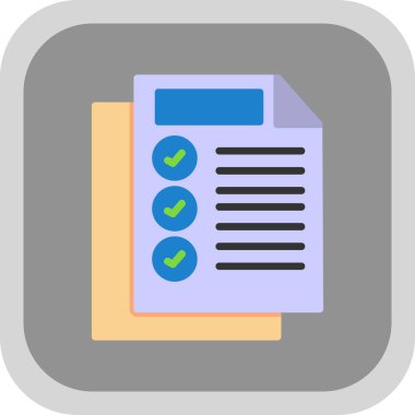 Dosya simgesi. Düz tasarım.