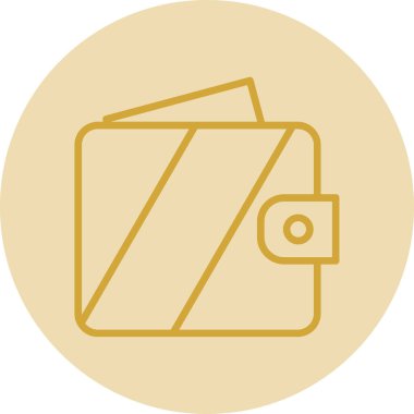 wallet icon, vector illustration simple design