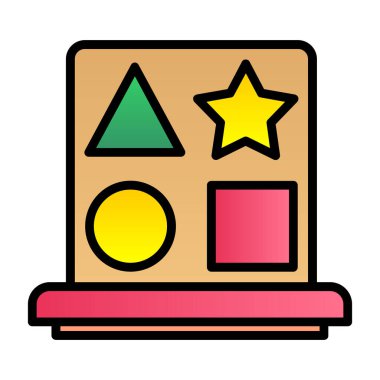 Çizgi film simgesinin vektör çizimi