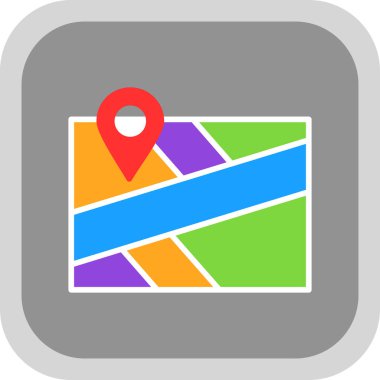 konum pin konum simgesi, vektör arkaplan 