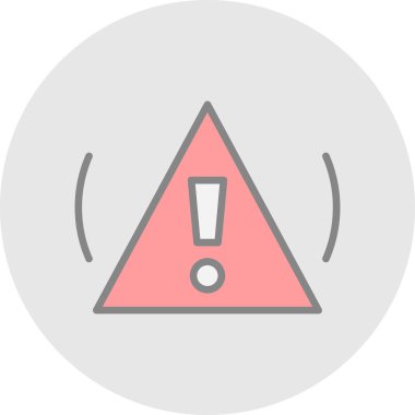 Uyarı işareti, vektör illüstrasyonu 