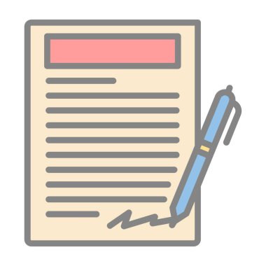 kağıt simgesi vektör illüstrasyonu