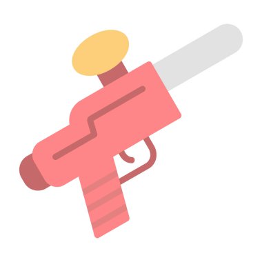 Paintball tabancası simgesi, vektör illüstrasyonu 