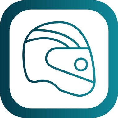 Kask simgesi vektör illüstrasyonu