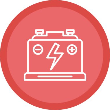 Pil. Web simgesi basit tasarım                       