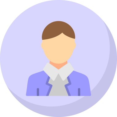 Benzersiz erkek öğretmen vektör çizgisi simgesi