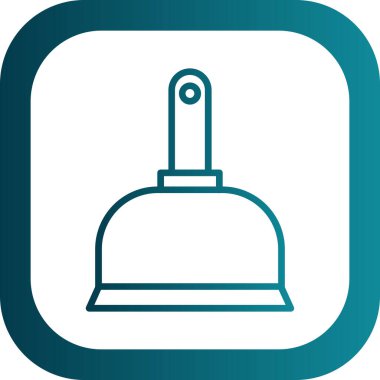 Çan simgesi soyut arkaplanda izole edildi