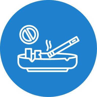 Sigara içmeyi bırak işaret vektörü çizimi tasarımı 