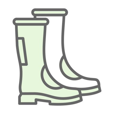 Çizmeler. Web simgesi basit illüstrasyon