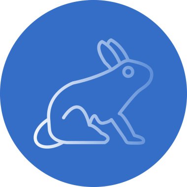 Tavşan. Web simgesi basit illüstrasyon