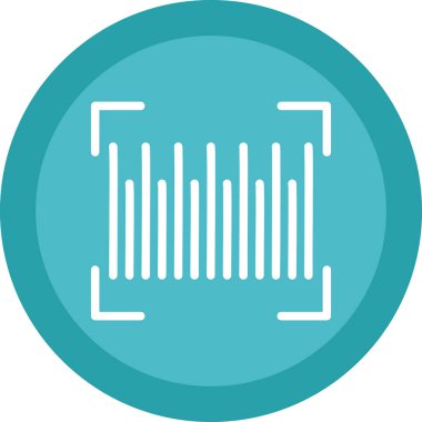 Barkod simgesinin vektör illüstrasyonu 