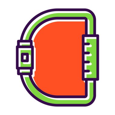 Karabina simgesi, vektör illüstrasyonu