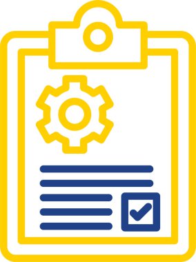 Vites vektör illüstrasyonlu idari belge