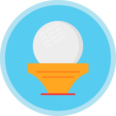 Golf topu web simgesi, basit tasarım