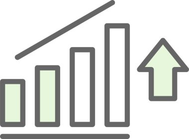 grafik büyümesi simgesi