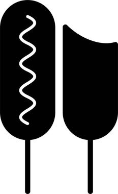 Şekerli yiyecek ikonu ana hatlarıyla