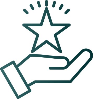 El simgesinin vektör illüstrasyonu 