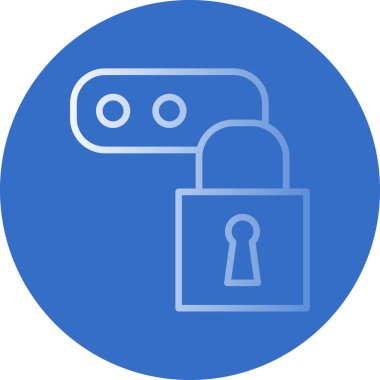 Şifre. Web simgesi basit illüstrasyon 