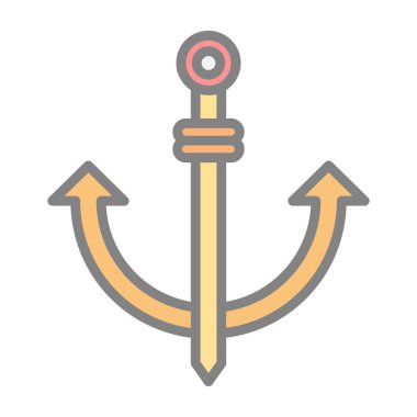 Çapa. Web simgesi basit illüstrasyon 