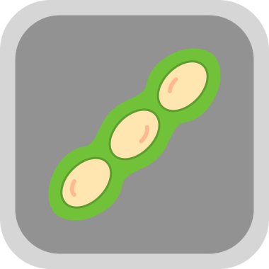 Yeşil ve beyaz bir yumurtanın vektör çizimi