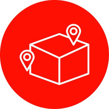 Teslimat. Web simgesi basit tasarım