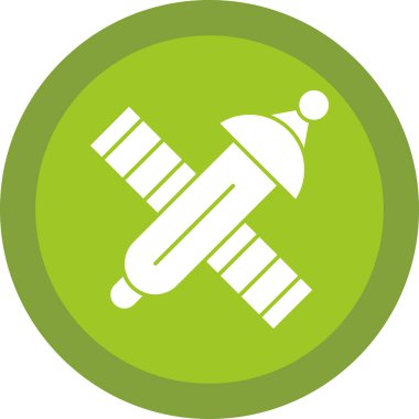 satellite icon, vector illustration simple design