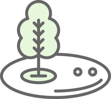 Golf simgesinin vektör illüstrasyonu 