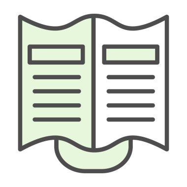 kitap simgesi, vektör illüstrasyonu basit tasarım