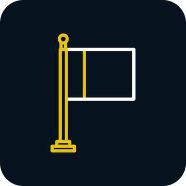 bayrak düz simge vektör çizim