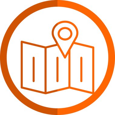 harita pin konumu simgesi düz biçimli