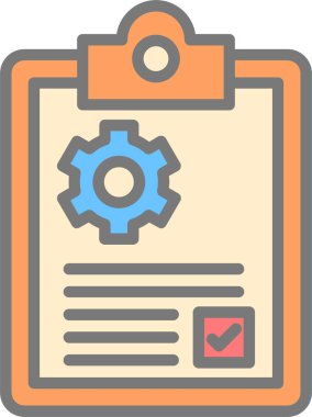 Vites vektör illüstrasyonlu idari belge