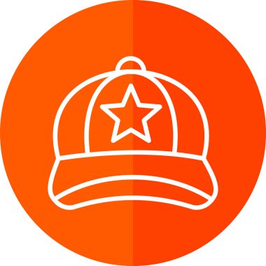 Şapka simgesi vektör illüstrasyonu