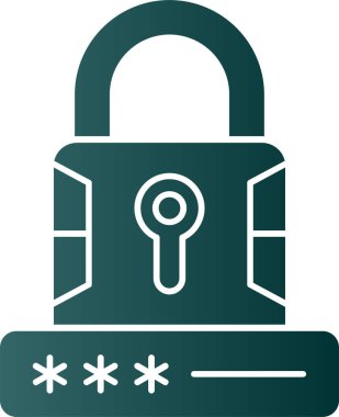 kilit simgesi, vektör illüstrasyonu