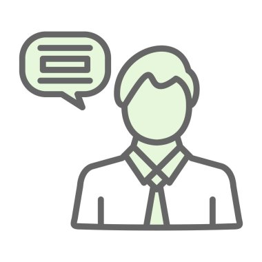 insan yüzünün vektör renk simgesi