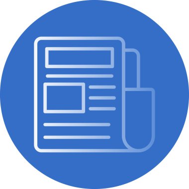 haber simgesi, gazete sembolü, vektör illüstrasyonu