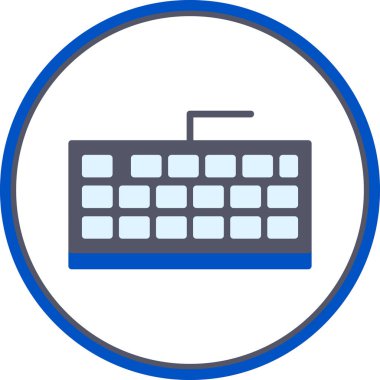 Klavye. Web simgesi basit tasarım