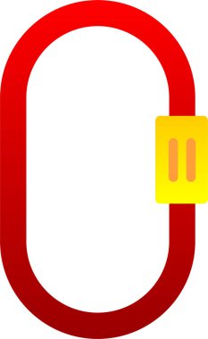 Karabina simgesi, vektör illüstrasyonu