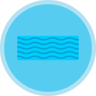 Dalga simgesi. düz dizayn. vektör grafiği