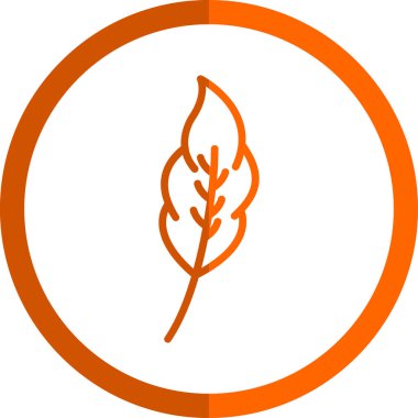 Yaprak. Web simgesi basit illüstrasyon 